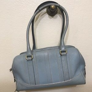 Coach baby blue handbag- authentic, used